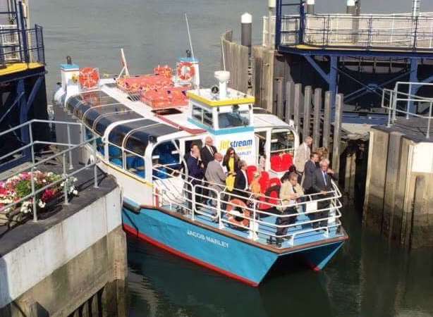 Jetstream Tours' catamaran Jacob Marley which will be ferrying passengers from Sheppey to Southend in August.