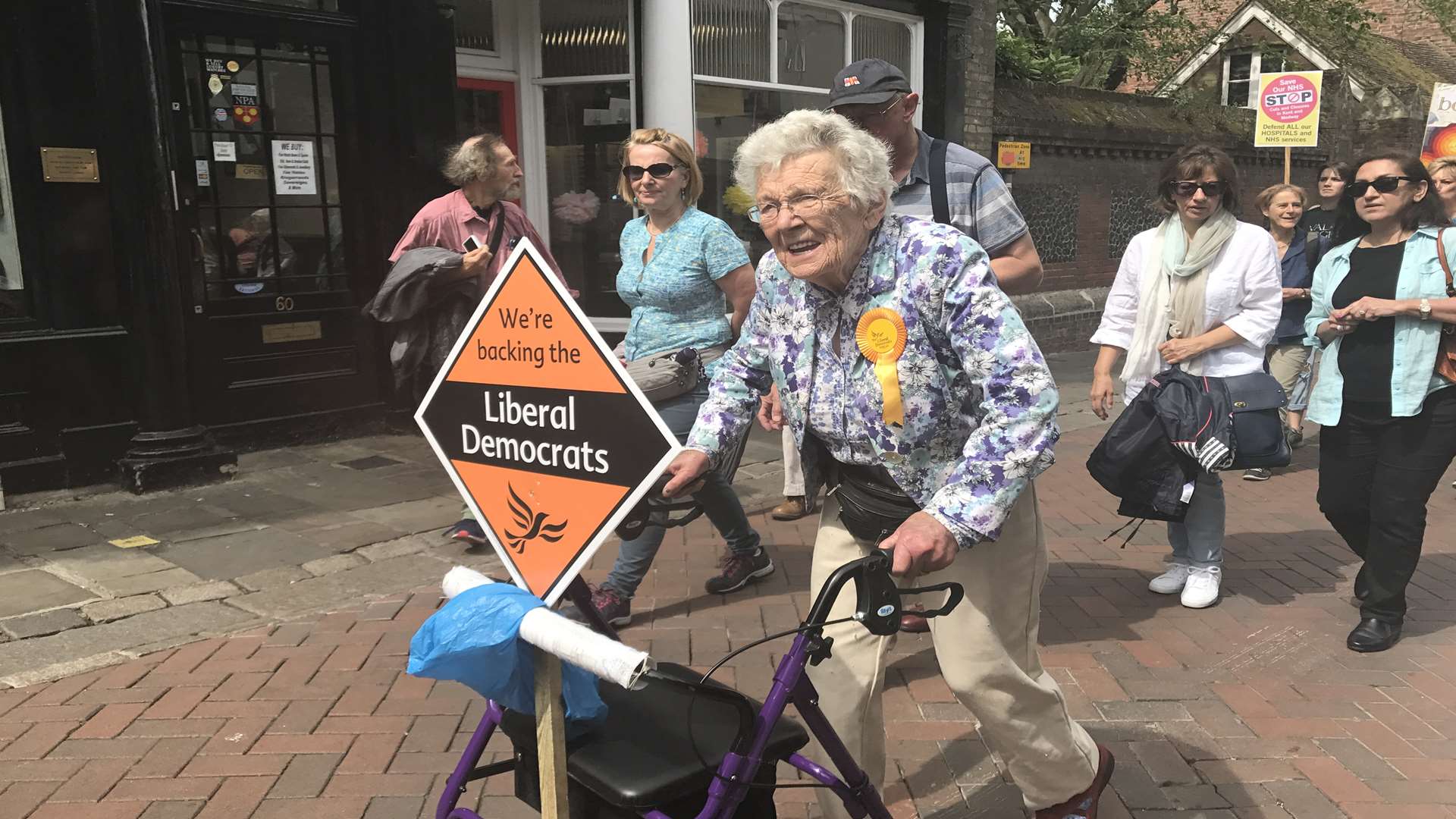 Campaigners of all ages and from across the political divide turned out.