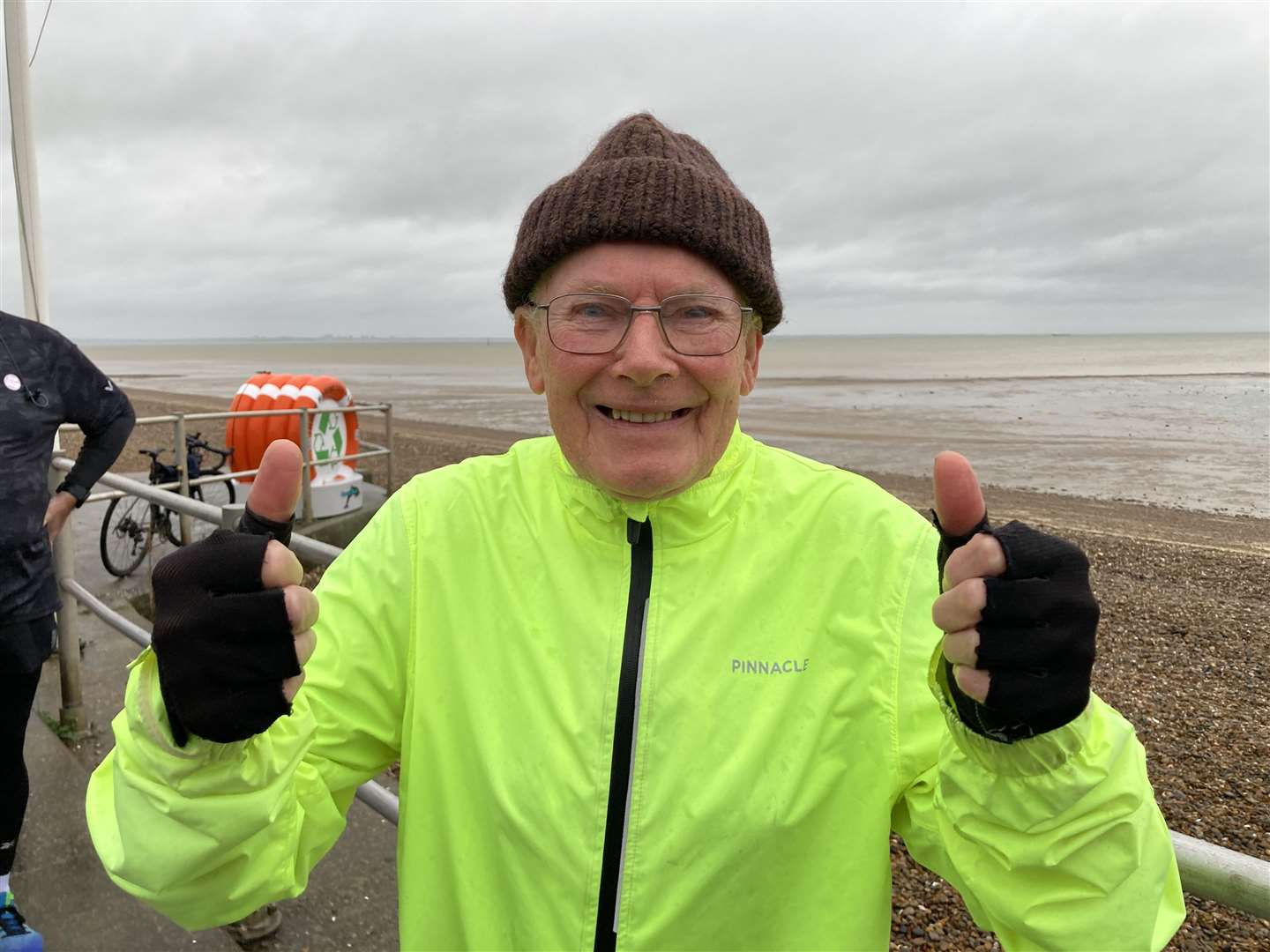 Denis Paine, 88, was the oldest runner when Sheppey's 5k parkrun at The Leas at Minster celebrated its 100th anniversary on Saturday. Picture: John Nurden