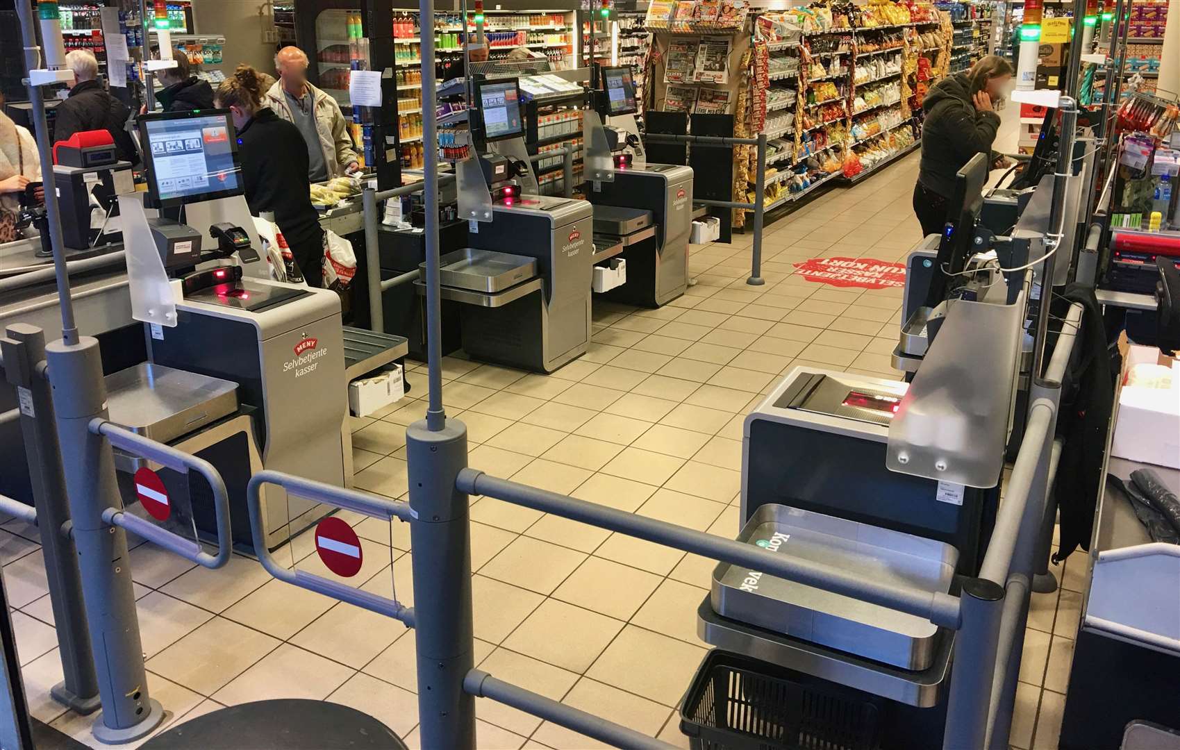 Self-service checkouts are becoming commonplace in stores