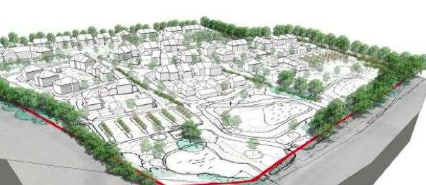 Plans to build a large housing estate on a plum and apple orchard have been rejected. Picture: Rydon Homes/OSP Architecture