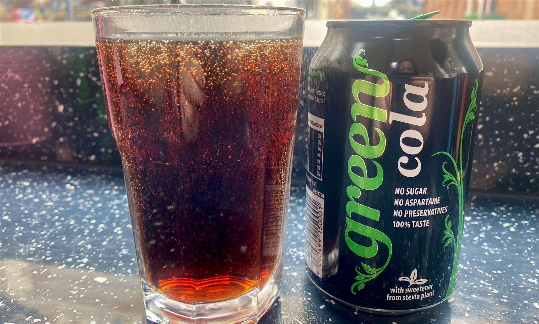 I'd never seen Green Cola before and although I'm a die-hard Diet Coke drinker, this was a good alternative.