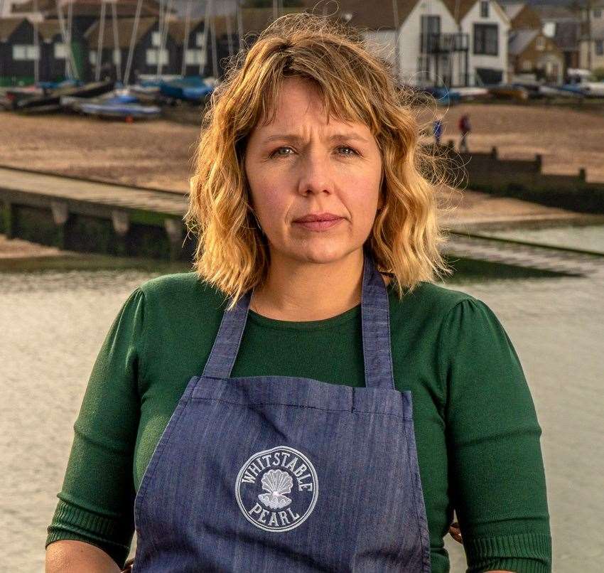 Kerry Godliman as Pearl Nolan in the Whitstable Pearl series. Picture: Mark Bourdillon / AcornTV