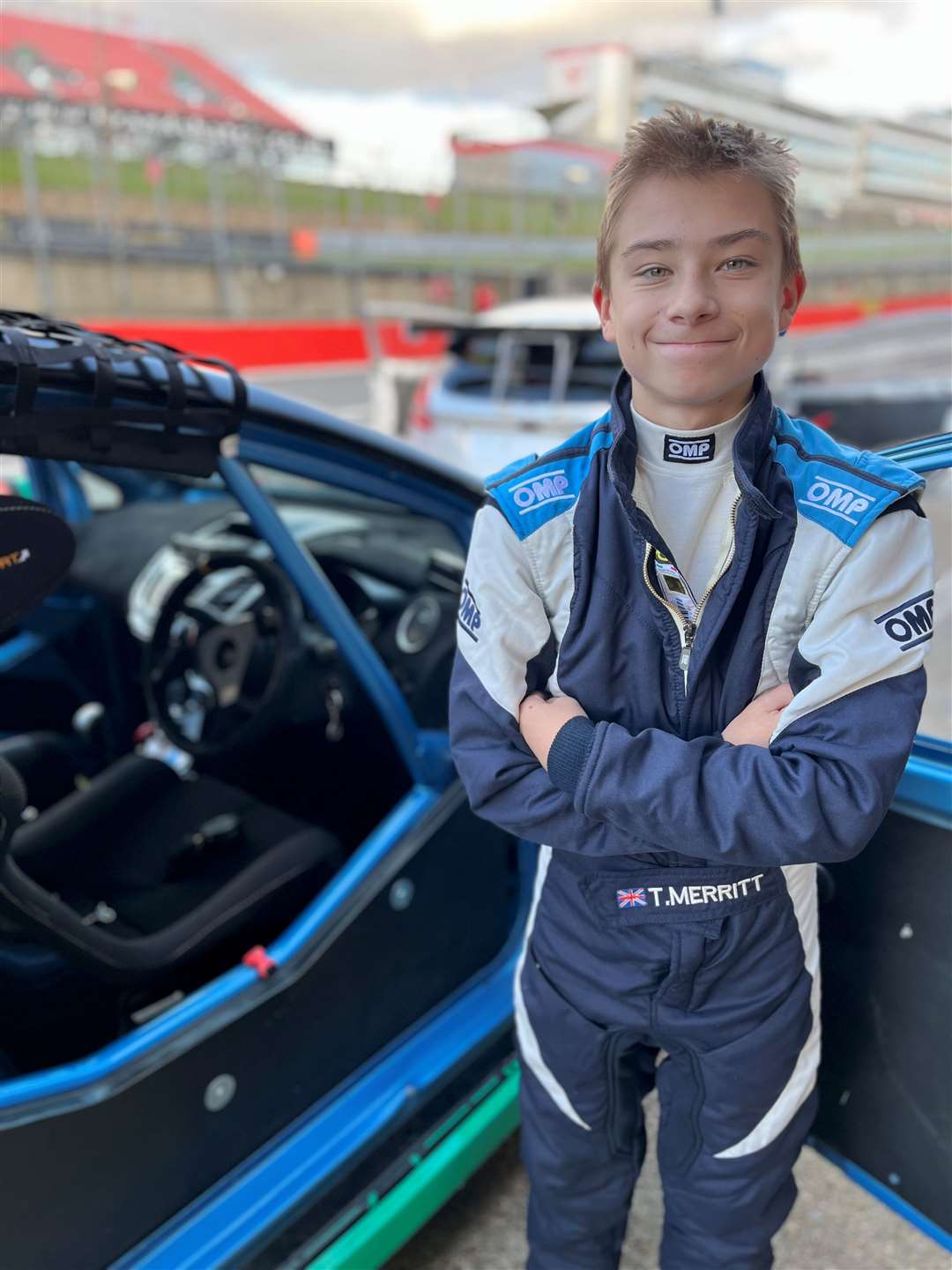 Kings Hill youngster Thomas Merritt has been testing at Brands Hatch