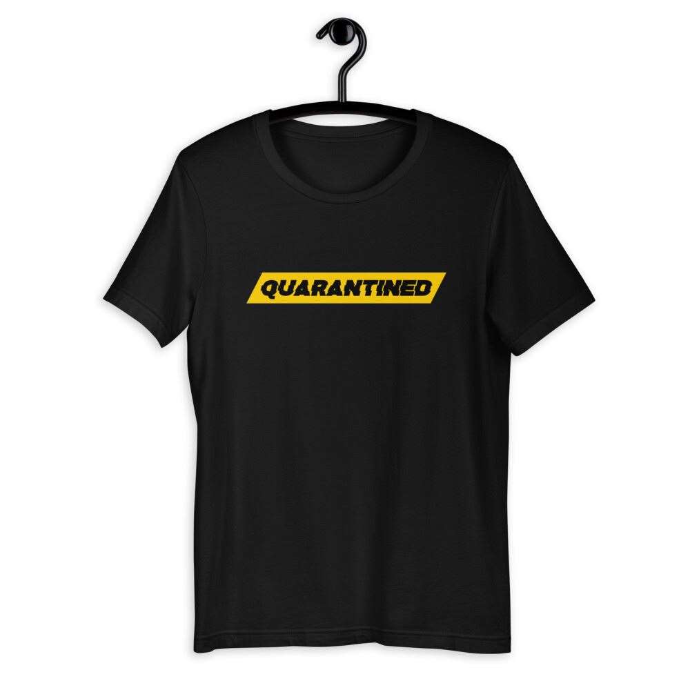 One of Ronnie Warwick's Quarantined shirts. Picture: Quarantined Apparel