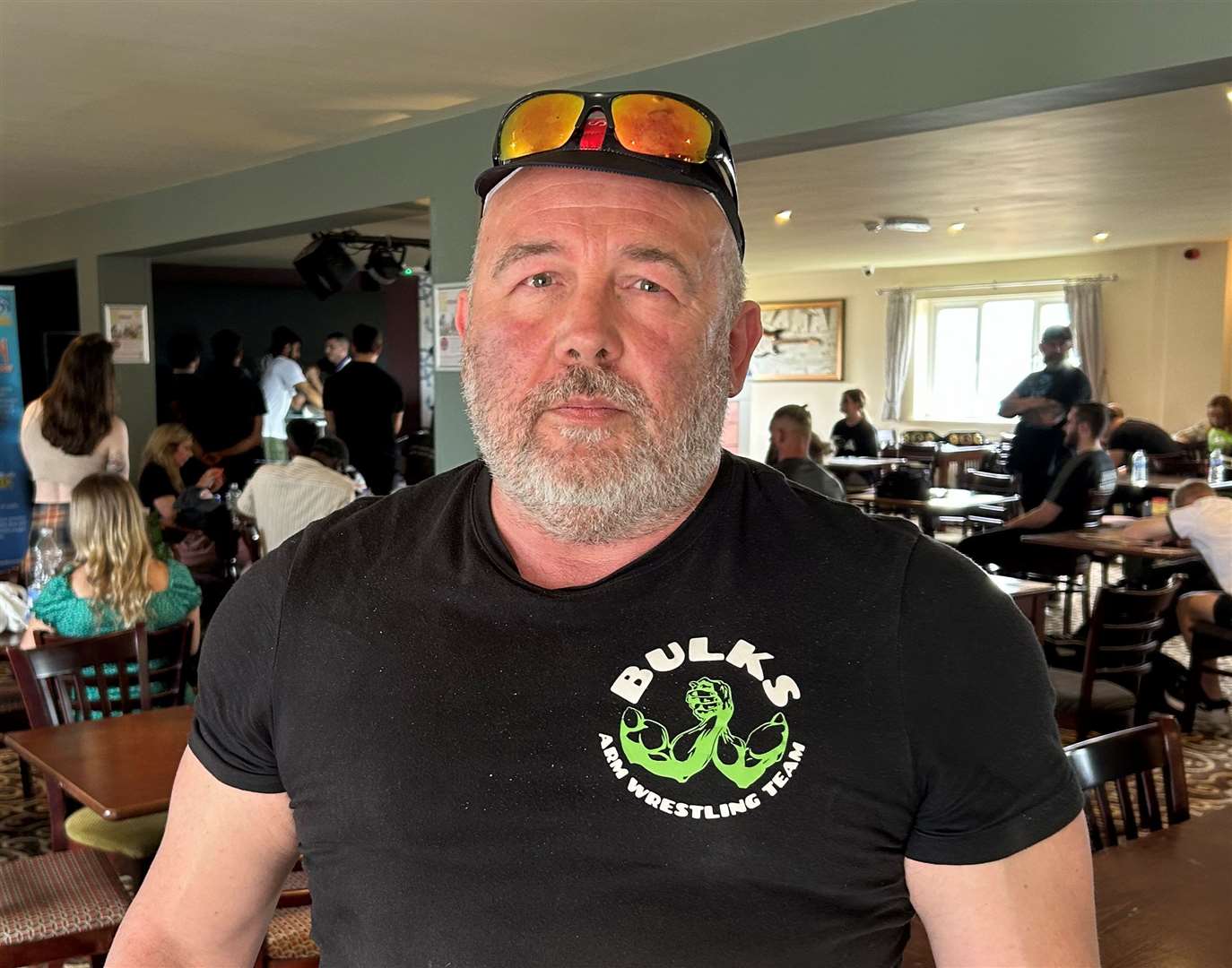 Michael Britchfield, 59, co-founded the Bulks Gym Arm Wrestling Club in Gravesend