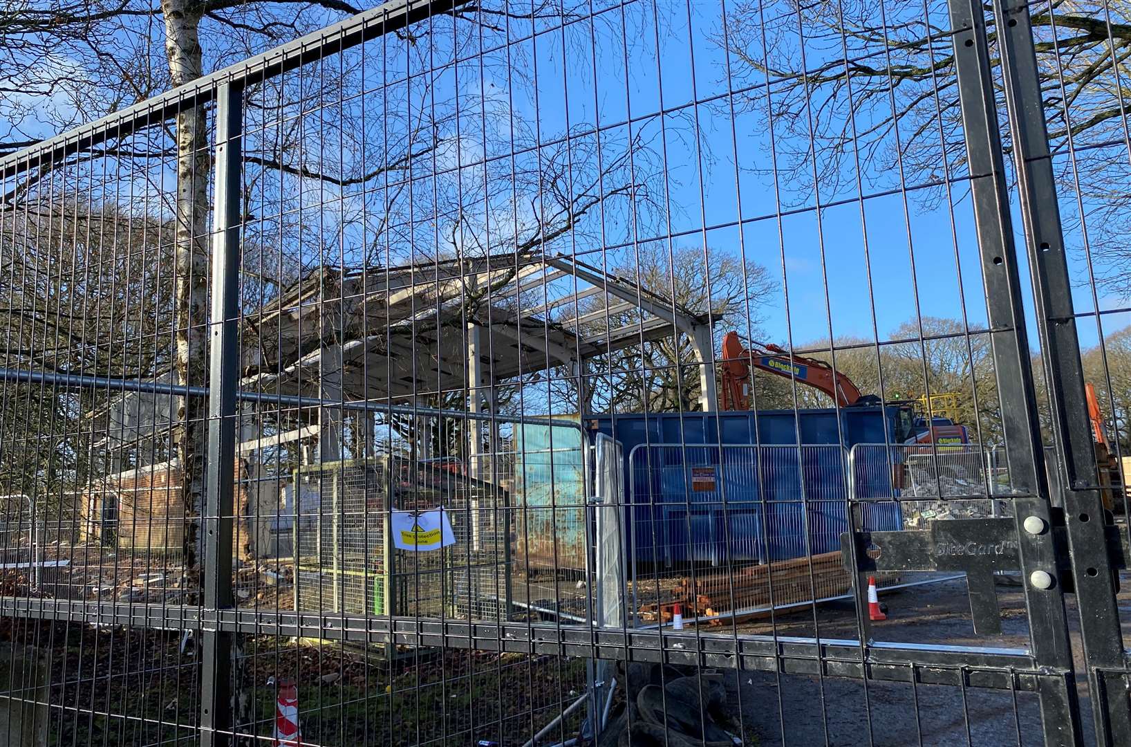 Heather House in Park Wood, Maidstone, is being demolished
