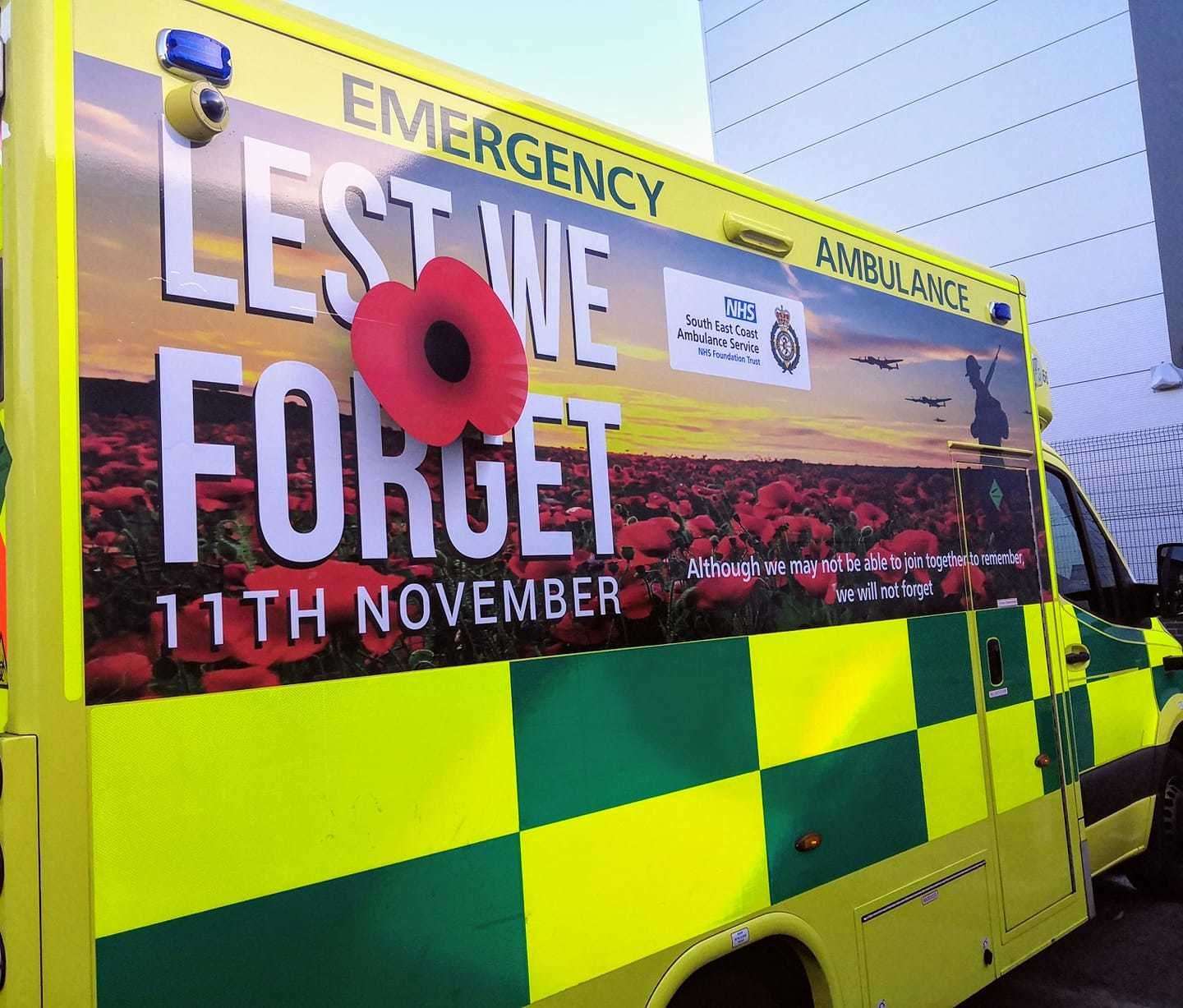 The design will be displayed from this week on the fleet of ambulances. Picture: SECAmb