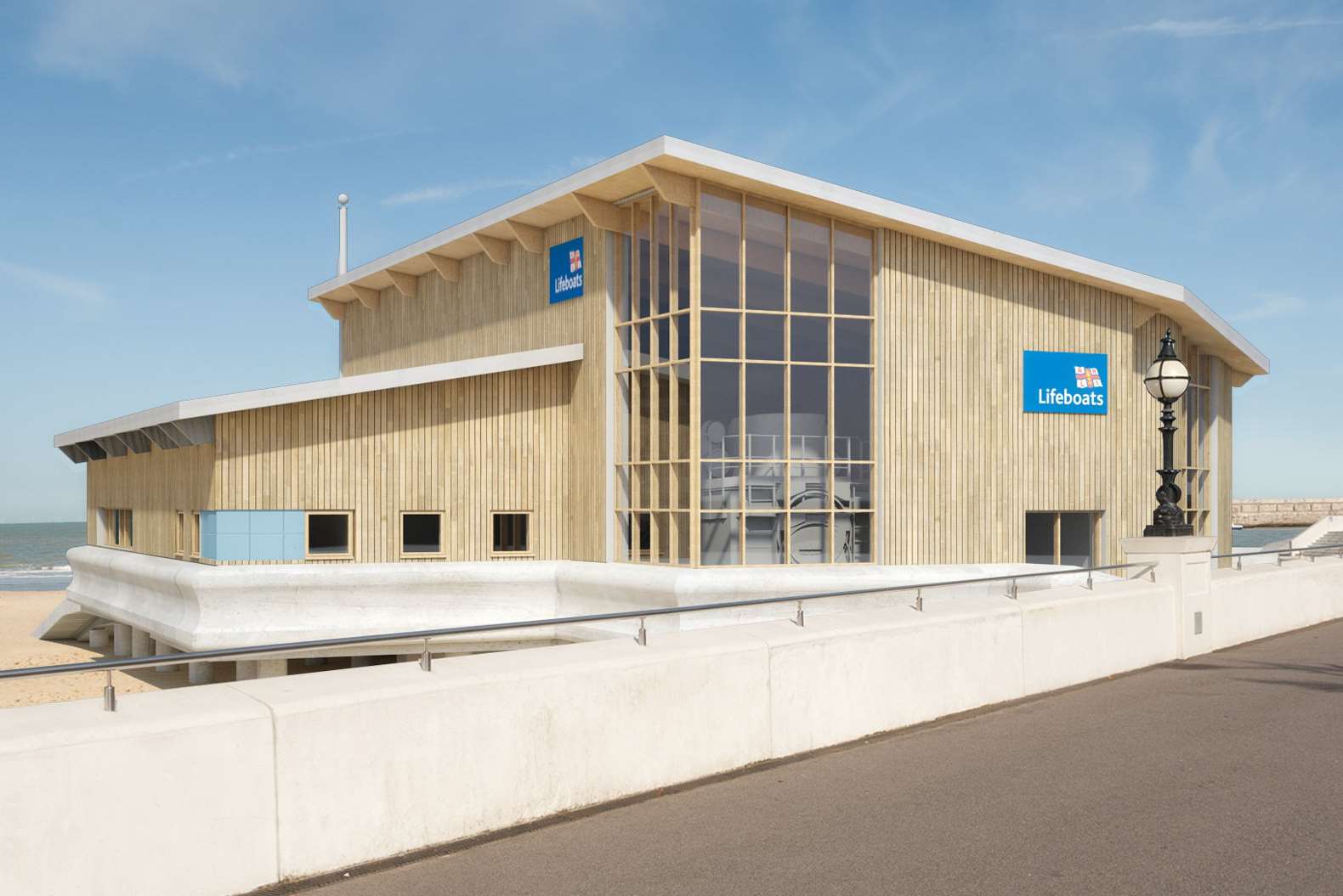 Studio Four Architects impression of Margate RNLI's new lifeboat station.