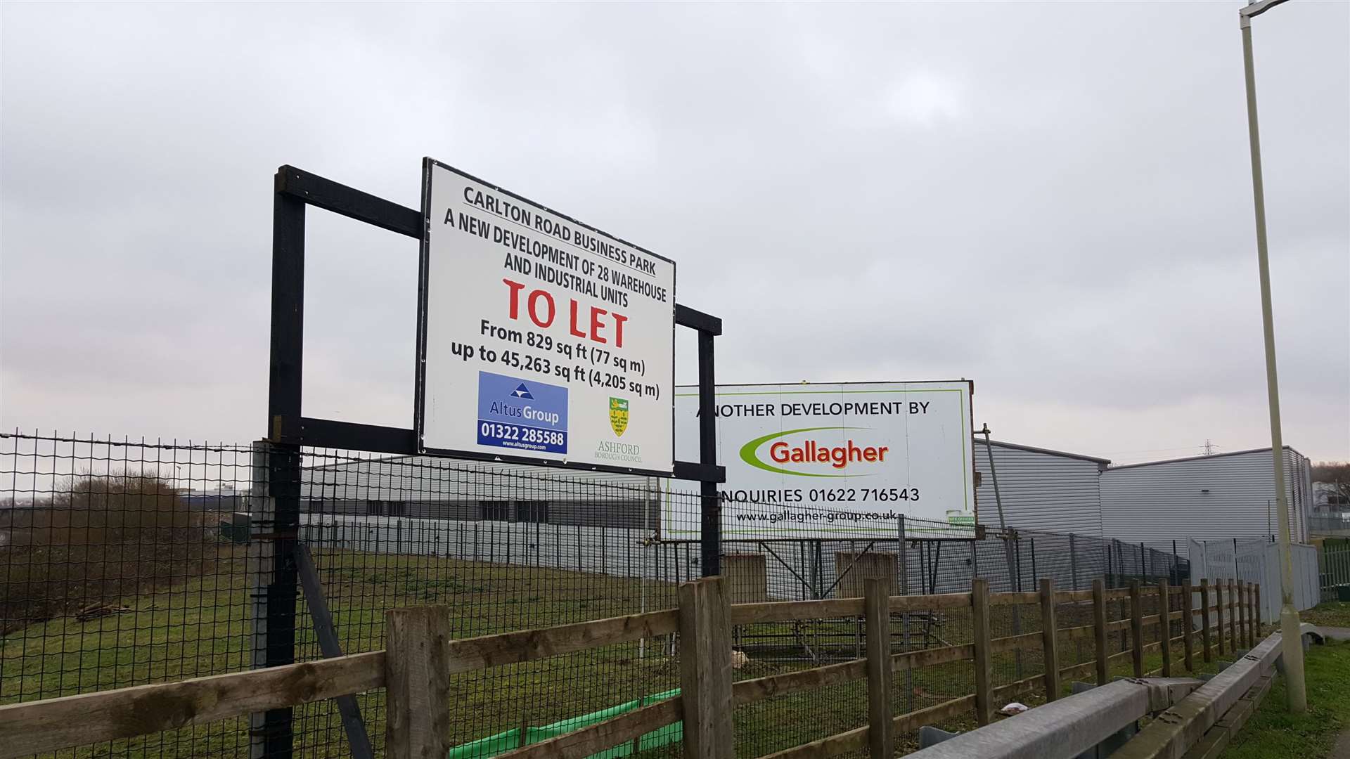 The Carlton Road Business Park is on the former Rimmel site