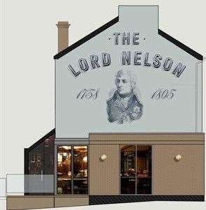 The expected side view of the pub, an artist's impression. Picture: Dover District Council