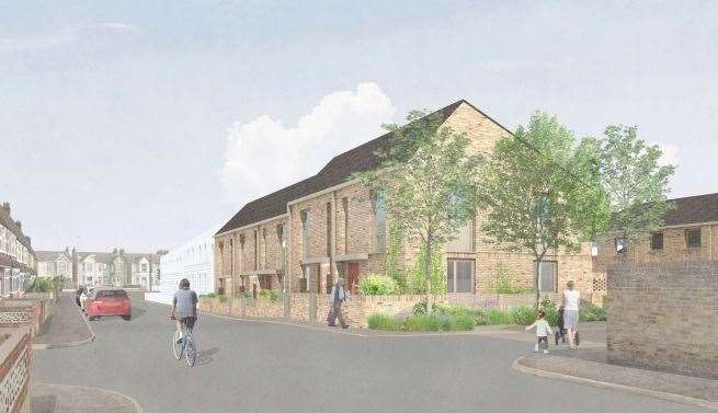 All 14 homes would be three-bedrooms in size. Picture: Studio Partington