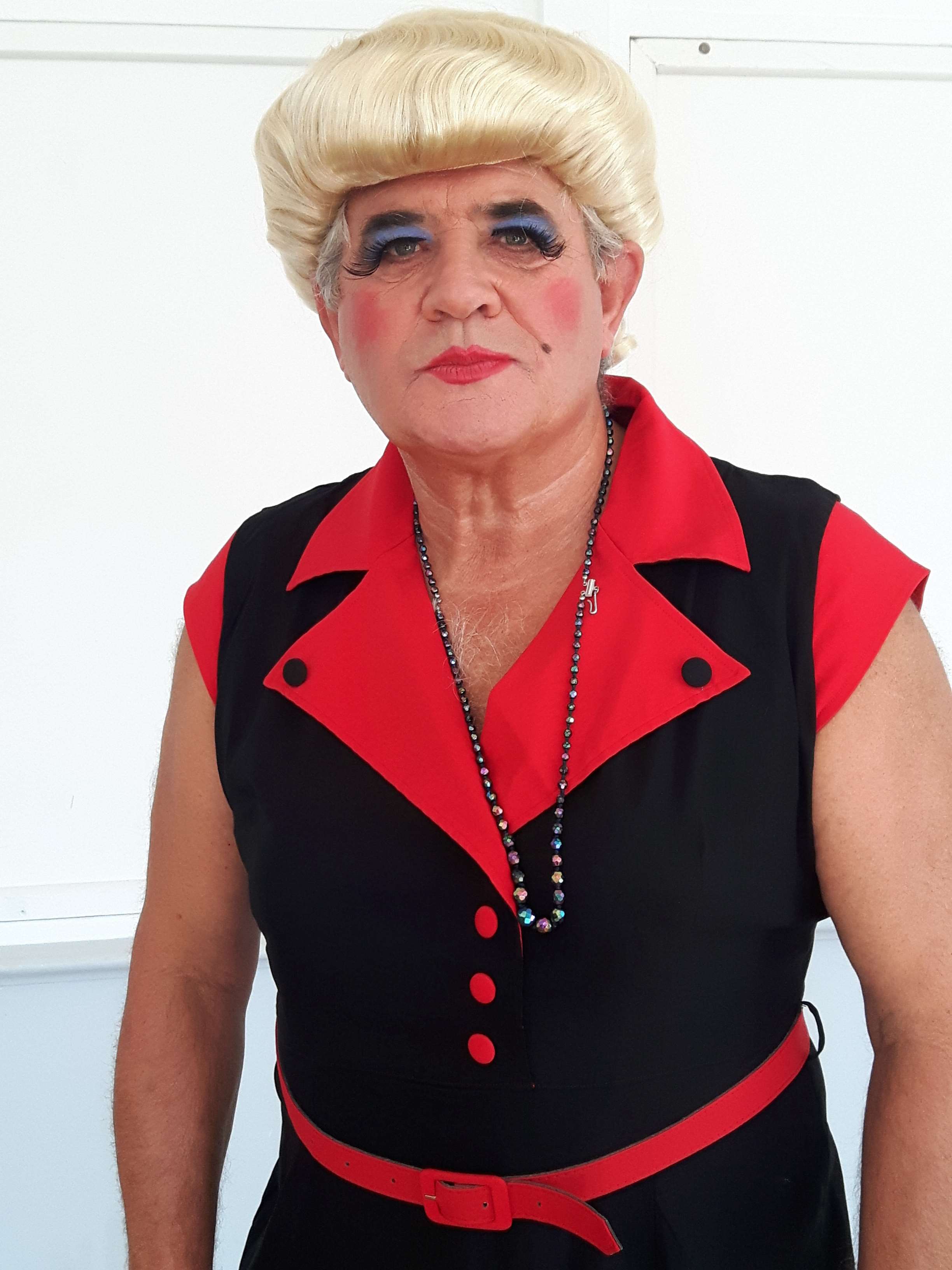 Bob Guest as Mavis Pike stars in the 2017 Sgt's Mess Pantomime Dad's Barmy
