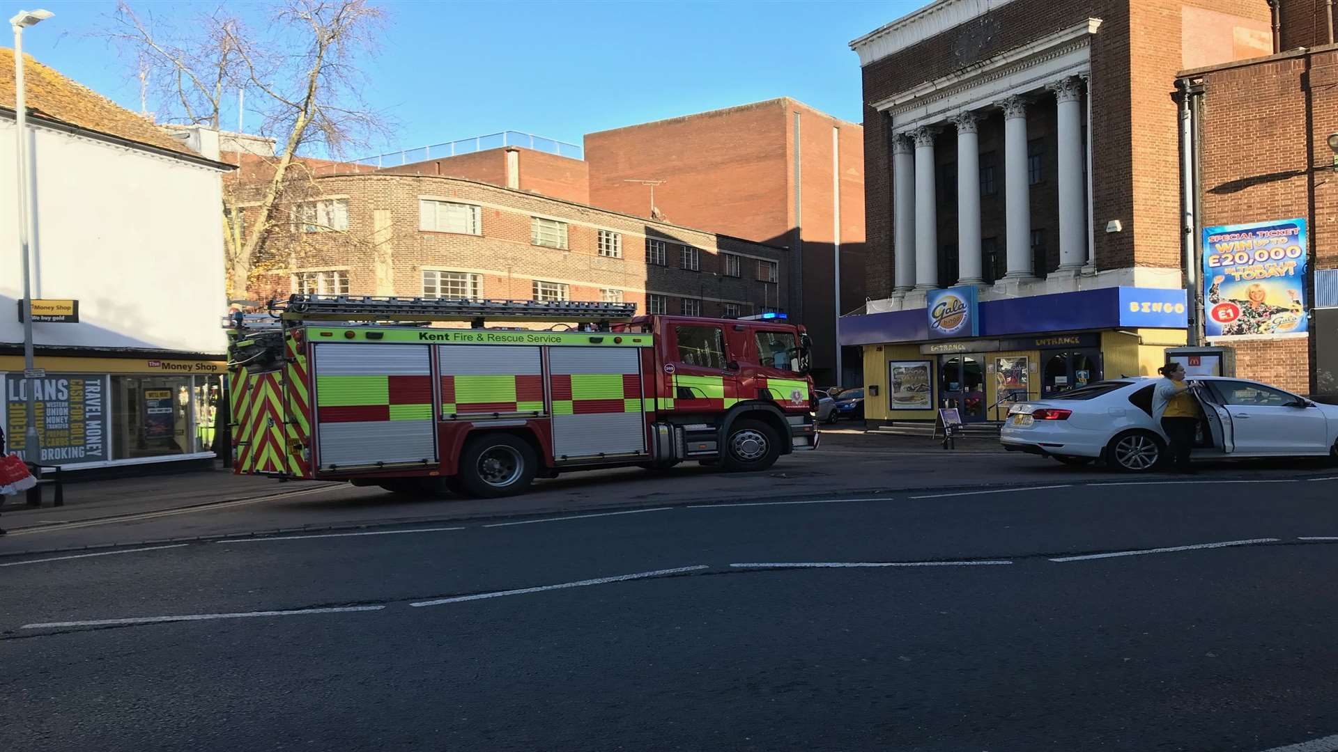 Fire engines were on Gabriels Hill and Lower Stone Street