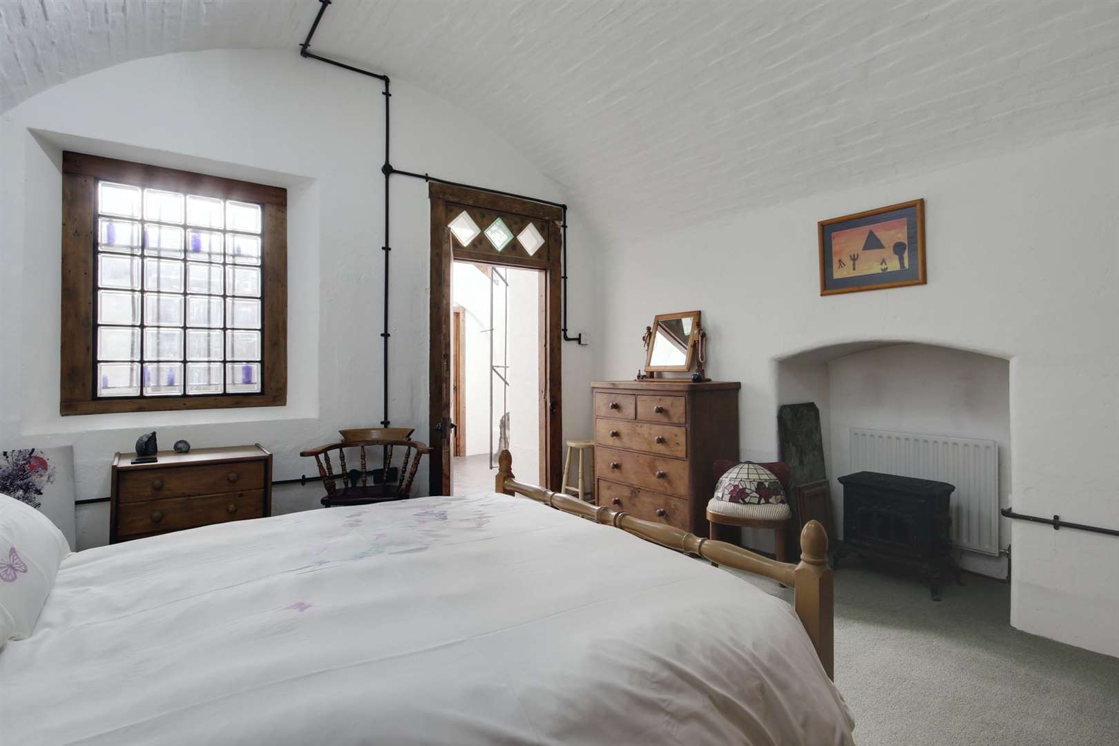 A bedroom inside Fort Borstal. Photo: Savills