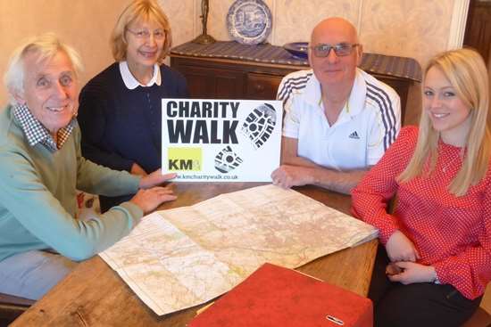 Maidstone Ramblers plan the 5mile and 10mile routes for the annual KM Charity Walk.