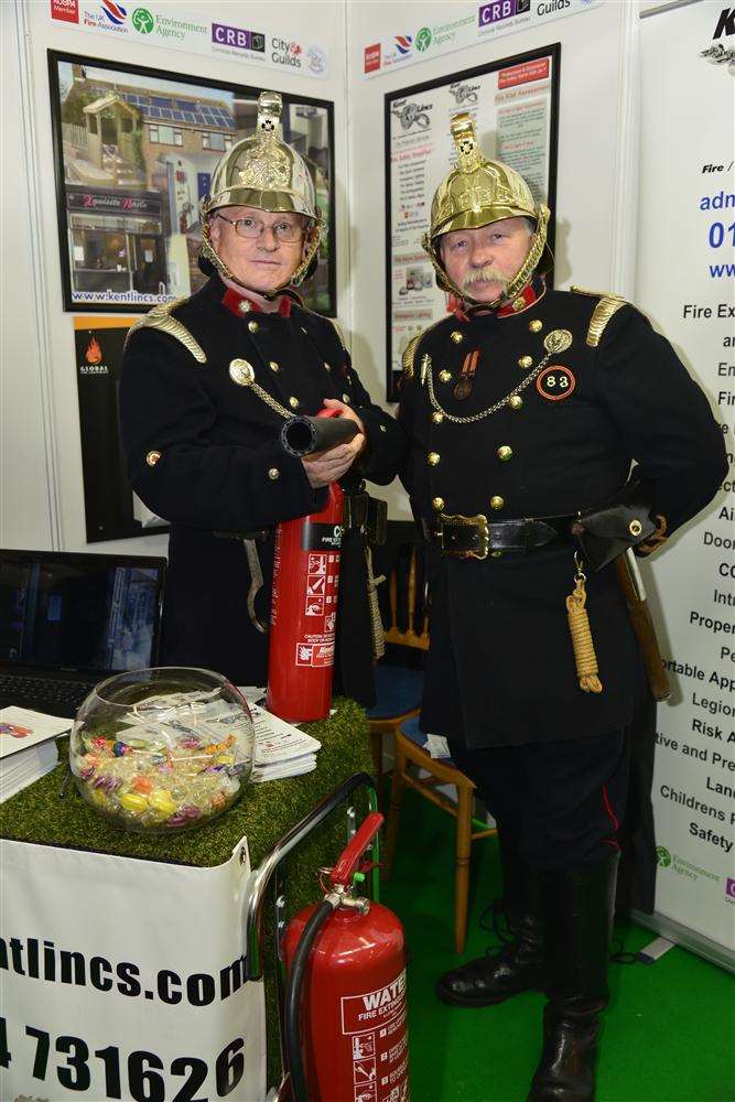 Neil Bloxham and Les Rose on the Kent Lincs stand at Kent 2020