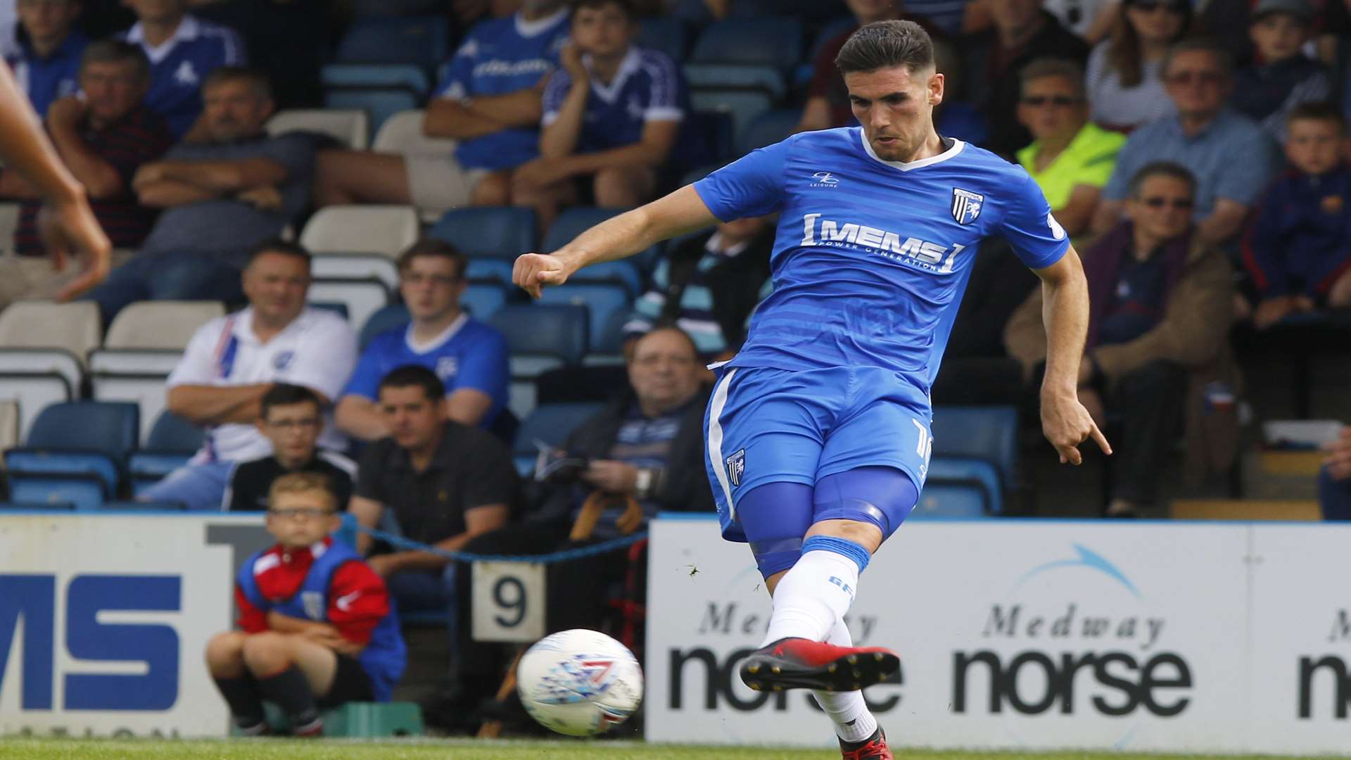 Conor Wilkinson in action for Gillingham Picture: Andy Jones