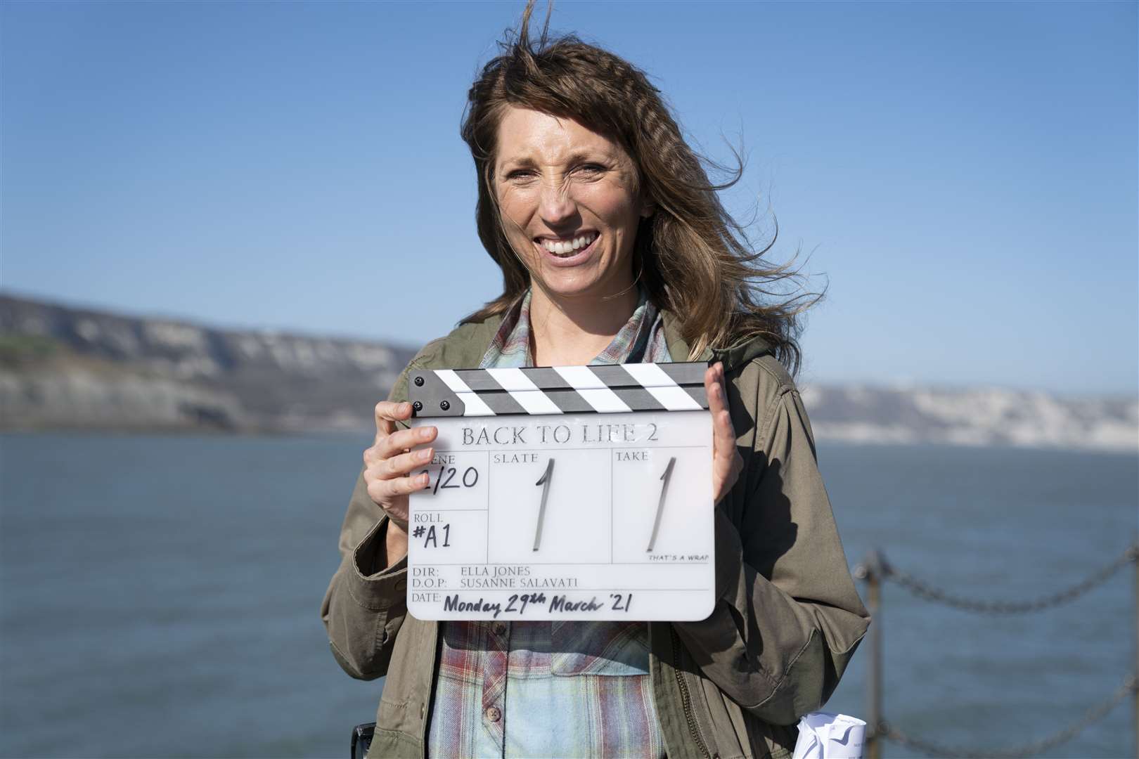 Filming has started for Back to Life series 2 - staring Daisy Haggard - in Folkestone and Hythe. Picture: Luke Varley