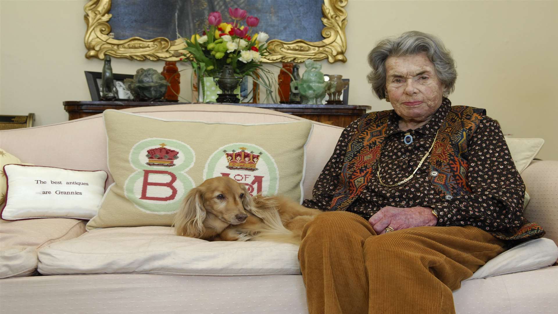 Countess Mountbatten at home.