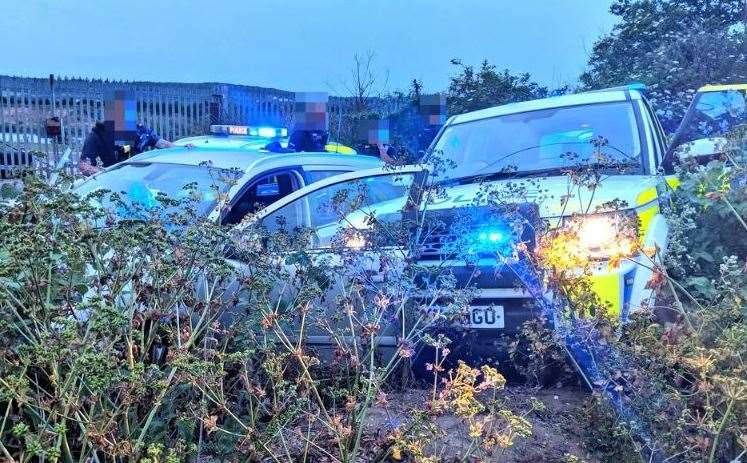 Police stopped a car in a farmer's field in Aylesford on Wednesday night (11855108)