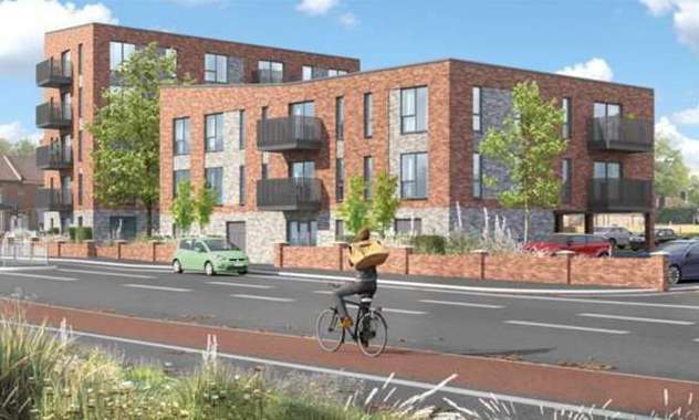 How the rejected flats on Beaver Road at the site of the Ashford International Sports and Social Club could have looked. Picture: On Architecture