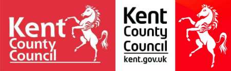 Kent County Council replaced its logo, left, with a new design costing £2,000