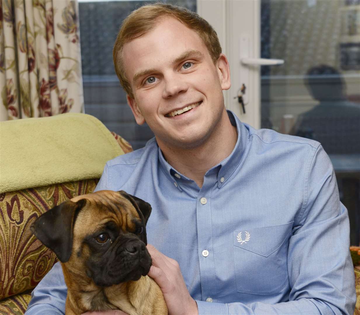 Toby Winson with his dog Simba