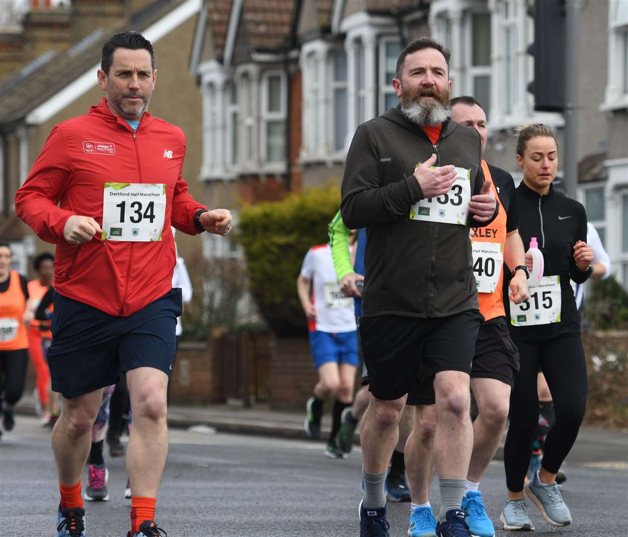 More than 400 people took part in Sunday's race. Picture: Barry Goodwin (55422144)