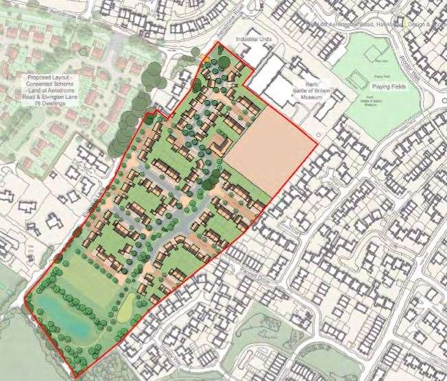 The proposed layout of the development. Photo: Dean Lewis Estates