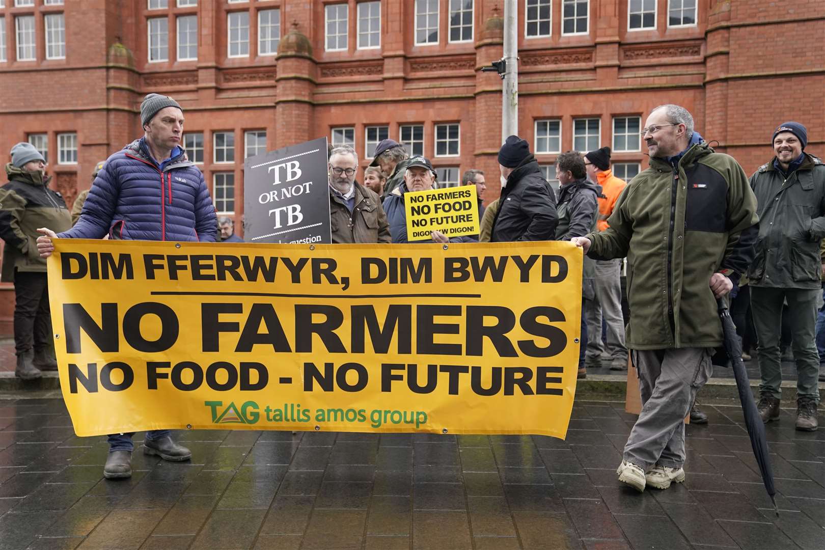 A series of protests have already taken place in Cardiff, but Wednesday’s demonstration was the largest by far after thousands of farmers descended on the Welsh city (Andrew Matthews/PA)