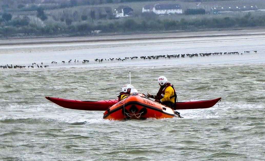 Two others were rescued from the mud. Picture: Vic Booth/Sheerness RNLI