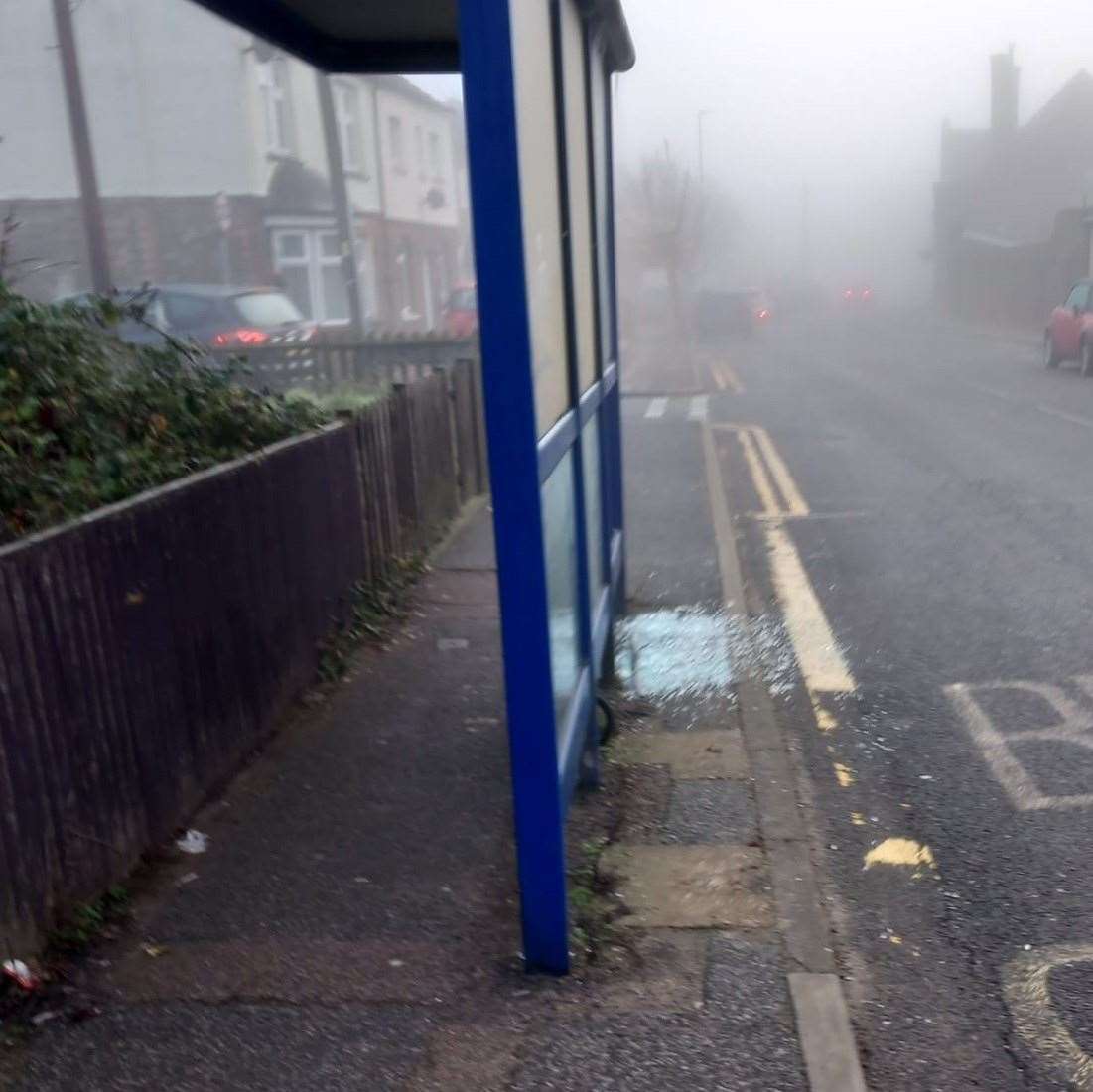 At least five bus shelters on the island have been damaged. Picture: Zoë Swarbrick