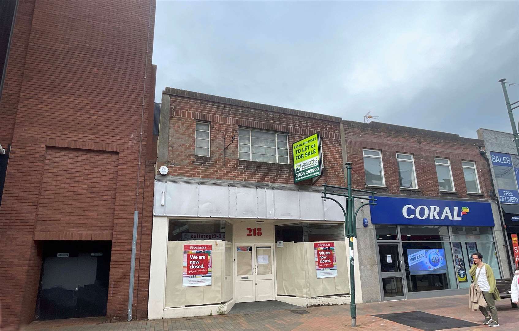 This empty shop next to the vacant department store in Chatham High Street is for sale at auction