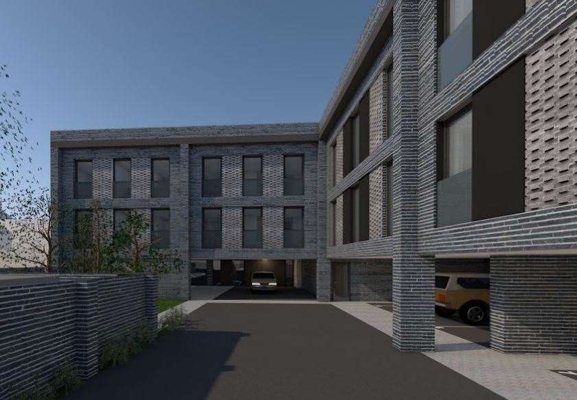 Undercroft parking is including as part of the flats scheme, for Delamark Road, Sheerness. Picture: Prime Building Consultants