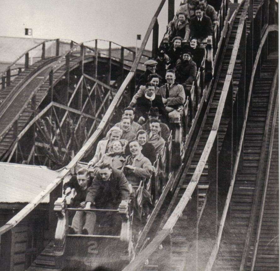 Dreamland's scenic railway is at risk - pictured here in the 50s