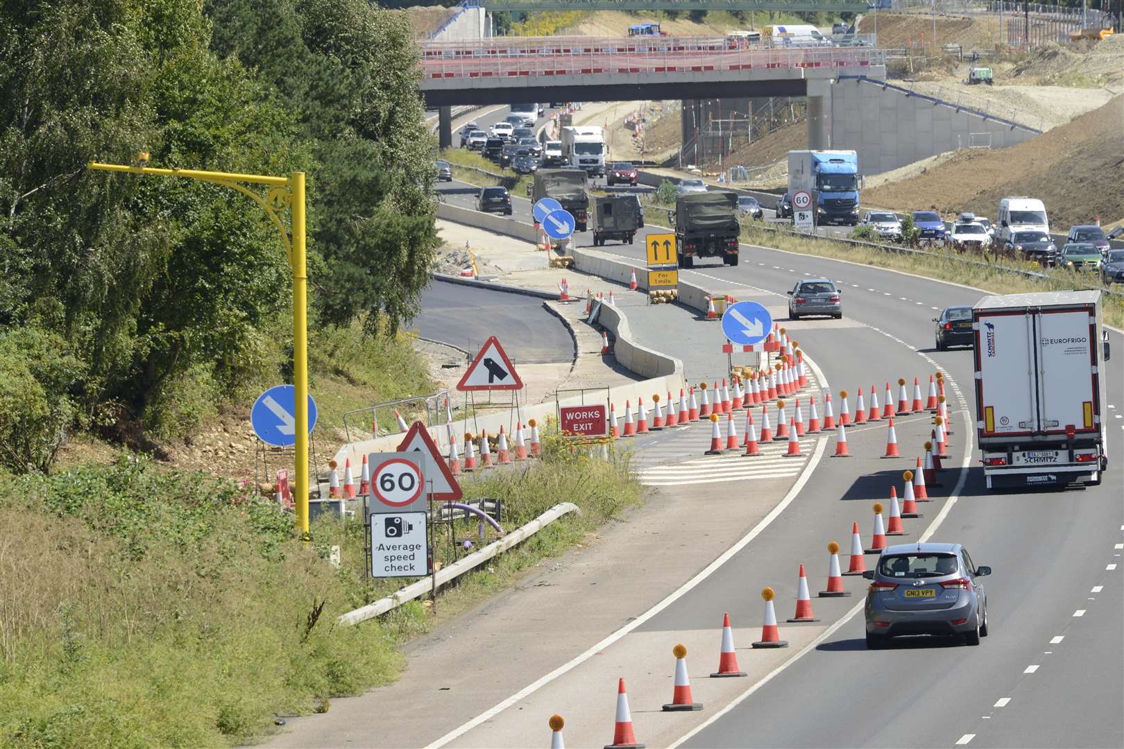 Part of the M20 will be shut this weekend