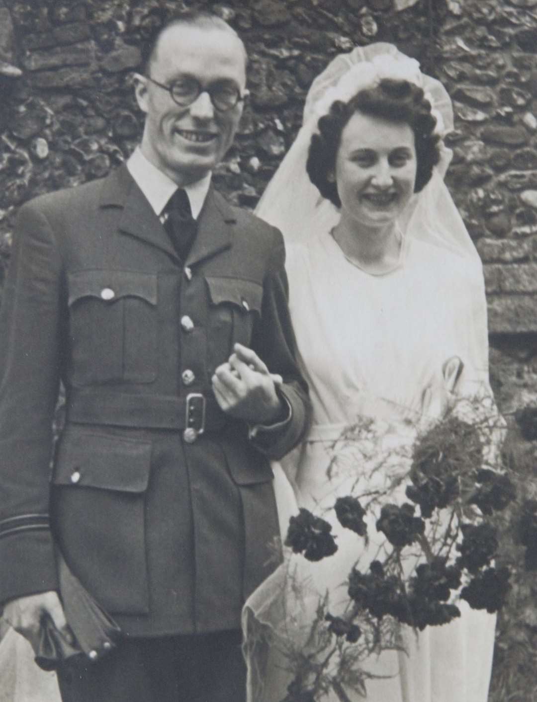 Jack and Marjorie Bonner married three days before VE day. Picture John Wardley