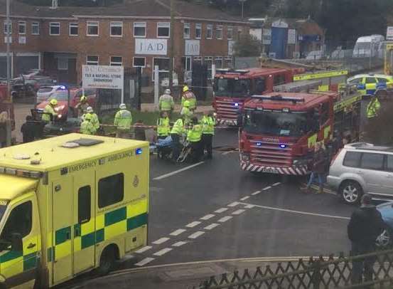 The scene of the accident. Picture: Darren Pilcher.