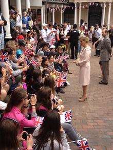 The Earl and Countess of Wessex visit Tunbridge Wells.