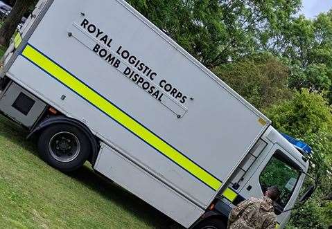A bomb disposal team was called in. Stock photo