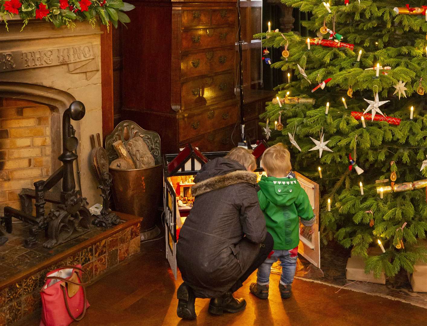 Visitors can explore the grand castle with its Christmas decorations. Picture: © National Trust Images Chris Lacey
