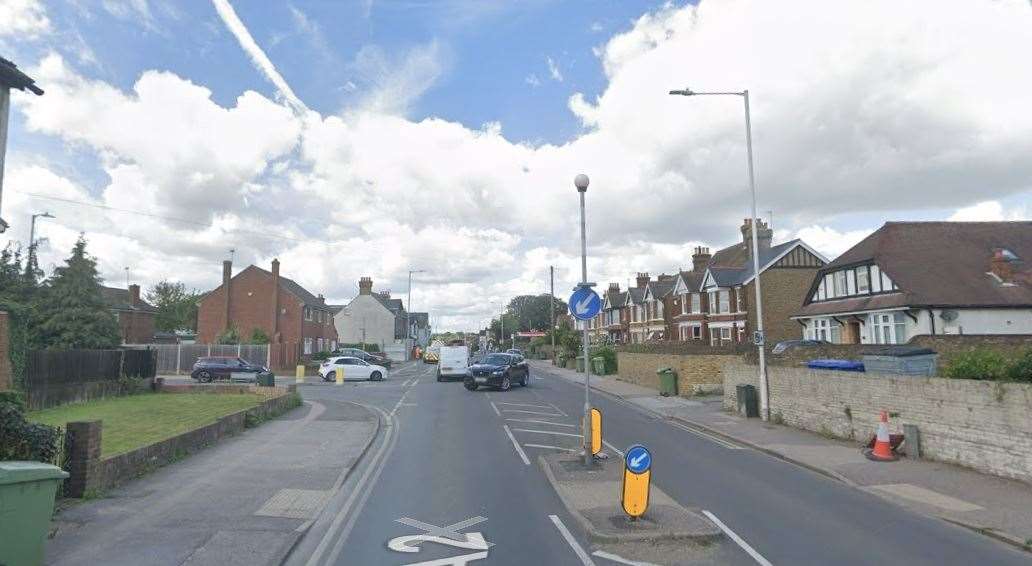 The incident happened on London Road in Sittingbourne