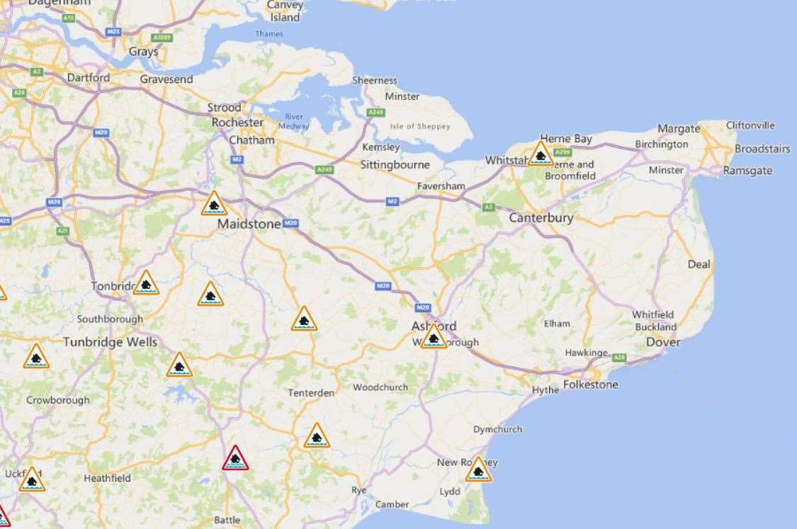 The Environment Agency's flood warnings
