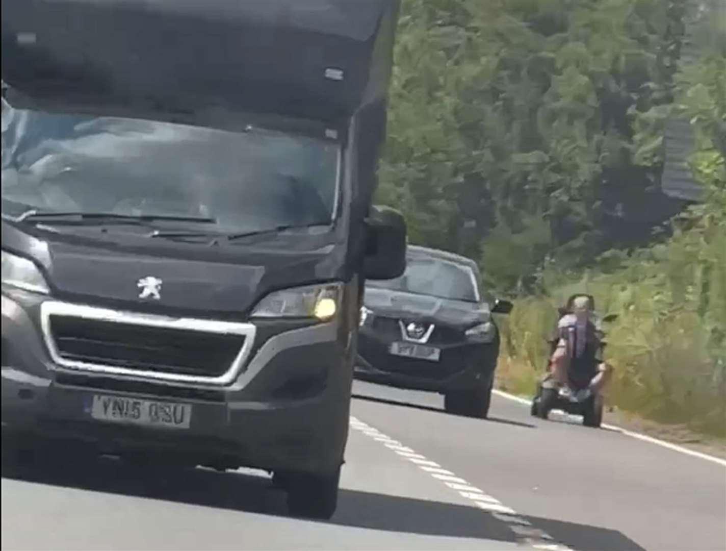 Mobility scooter spotted on A2 between Canterbury and Dover