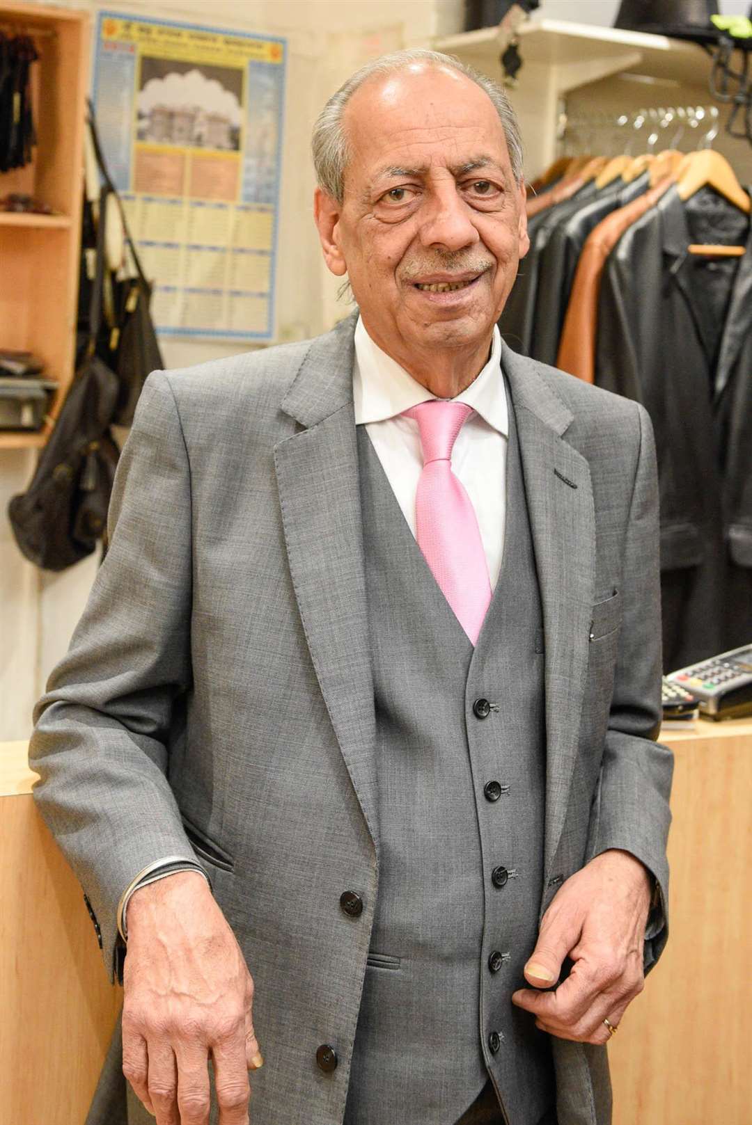 Mr Pat, Oldest shop owner in Chatham High Street . El Toba, 286a High St, Chatham ME4 4BP. 170818 Picture: Alan Langley. ...... (3662203)