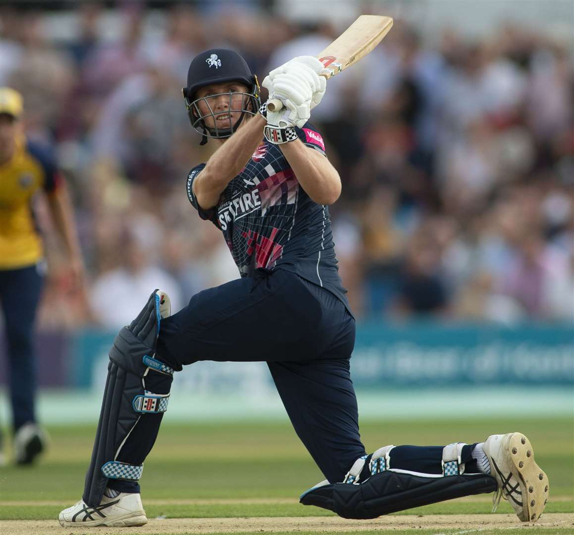 Zak Crawley hit his maiden T20 half-century against Surrey Picture: Ady Kerry