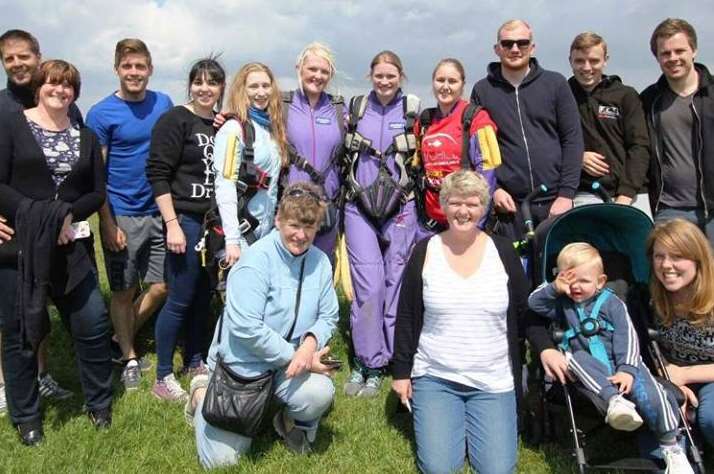 Skydivers took a giant leap to raise money for Willow Ward's Magic Carpet Appeal