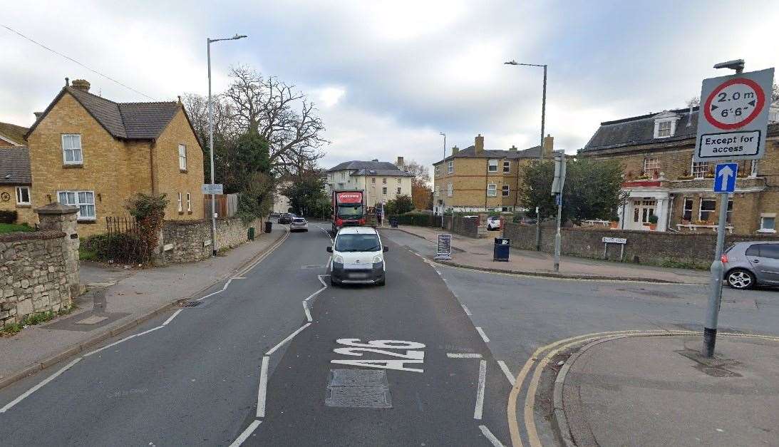 Tonbridge Road in Maidstone is currently closed. Picture: Google