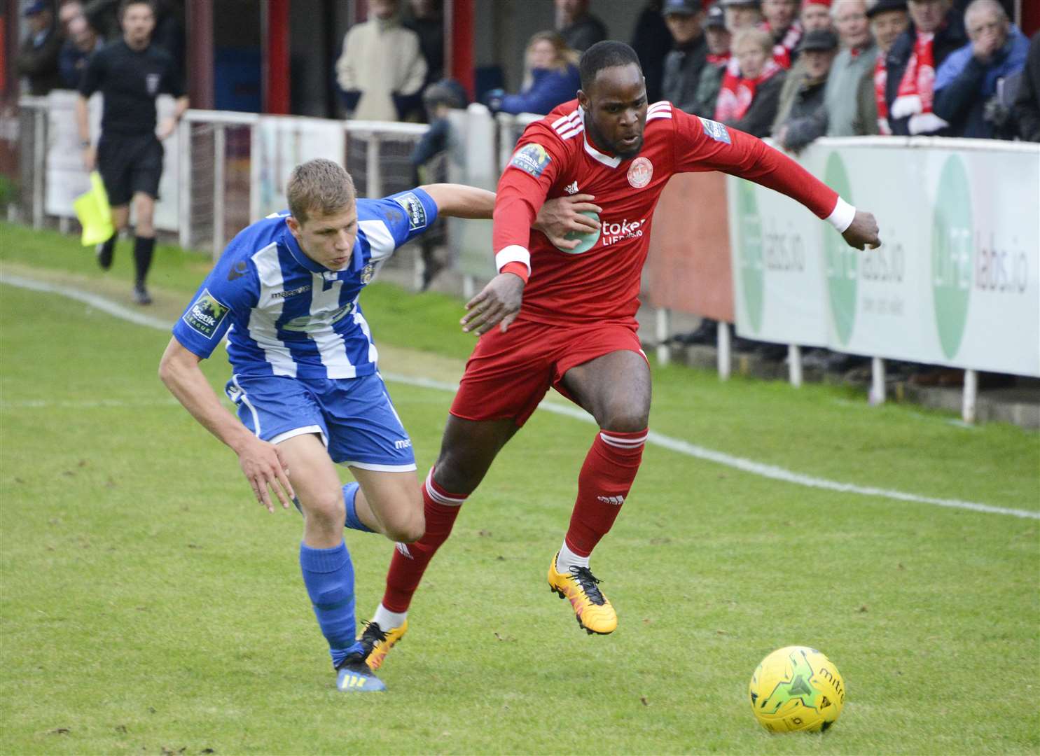 Nigel Neita did not play for Hythe again after the FA hearing Picture: Paul Amos